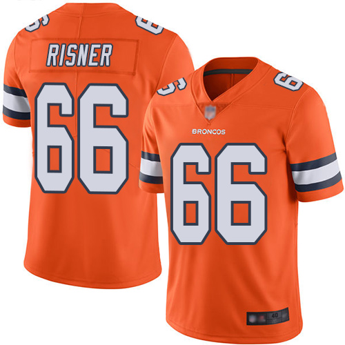Men Denver Broncos 66 Dalton Risner Limited Orange Rush Vapor Untouchable Football NFL Jersey